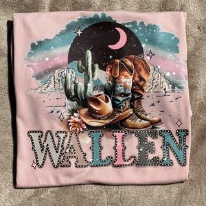 Wallen custom made unisex size large t-shirt.